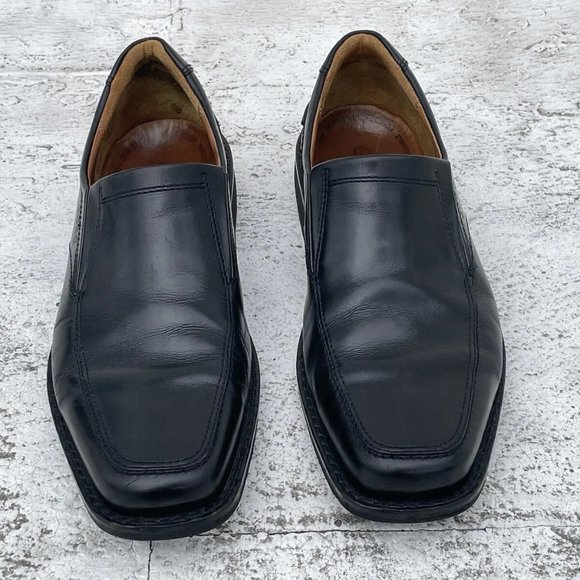 Ecco Men Shoes Black Leather Upper Slip On Loafer Size 44EU 11US main image 12